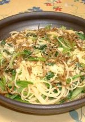 美味しいっ！☆じゃこと小松菜のパスタ☆-レシピのメイン写真