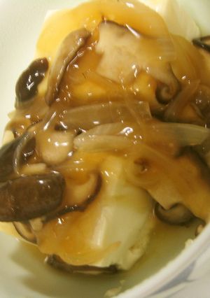 鶏白だしを使って、豆腐のあんかけ～-レシピのメイン写真