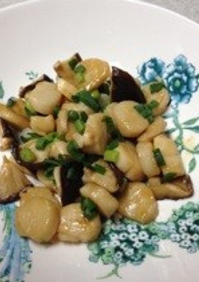 ほたて貝柱と椎茸の炒め物-レシピのメイン写真
