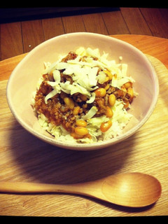 簡単ハンバーグ丼-レシピのメイン写真