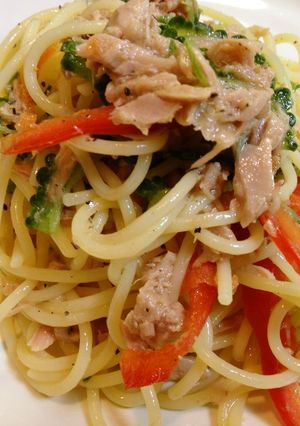 ゴーヤとツナの冷製パスタ-レシピのメイン写真