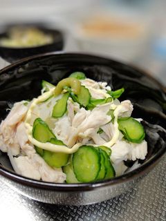 シャキシャキ蓮根とササミのわさマヨサラダ-レシピのメイン写真