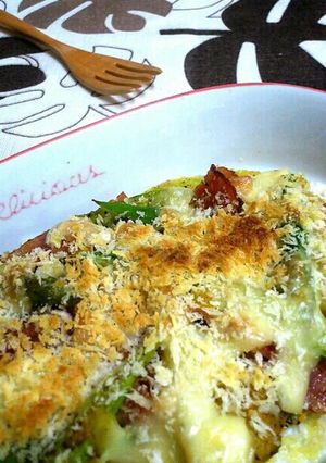 カボチャとアスパラのチーズパン粉焼き-レシピのメイン写真