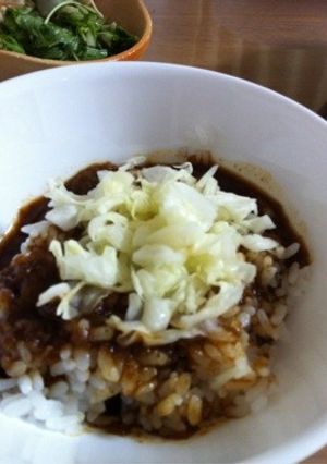 キャベツのせカレー-レシピのメイン写真
