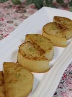 大根のバター焼き♪柚子こしょう添え-レシピのメイン写真