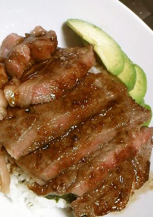 わさびソースのステーキ丼-レシピのメイン写真