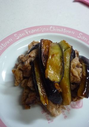 ナスと豚肉の味噌炒め♫-レシピのメイン写真