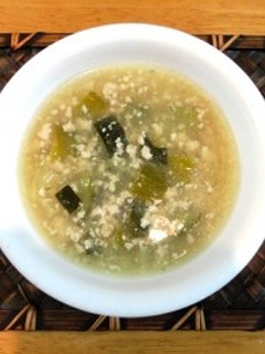 旬のお野菜!ズッキーニで簡単スープ♪-レシピのメイン写真