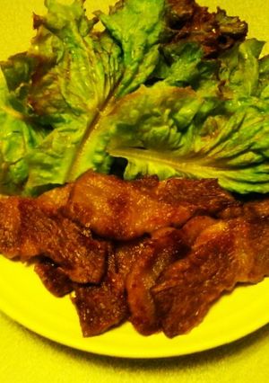 手作りｺﾁｭｼﾞｬﾝだれの牛肉ﾚﾀｽ包み-レシピのメイン写真