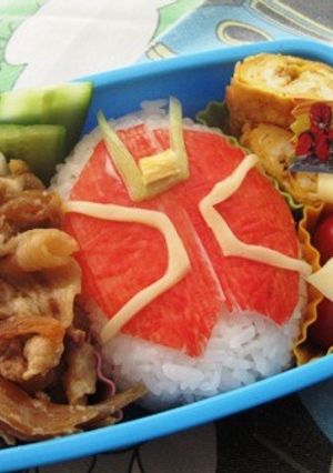 仮面ライダーウィザードのキャラ弁-レシピのメイン写真