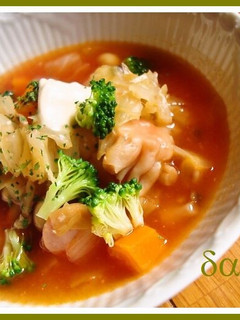 野菜たっぷりトマトスープ♪-レシピのメイン写真