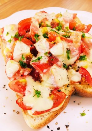 朝食に☆トマトチーズトースト-レシピのメイン写真