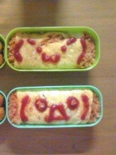 あるものでお弁当オムライス-レシピのメイン写真