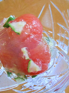 ミニトマトの鶏白だしゼリー-レシピのメイン写真