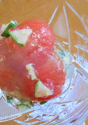 ミニトマトの鶏白だしゼリー-レシピのメイン写真