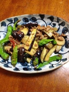ナスと挽肉の味噌炒め-レシピのメイン写真
