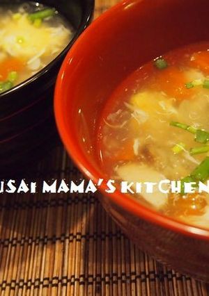 ヘチマとフィッシュボールの中華風スープ-レシピのメイン写真