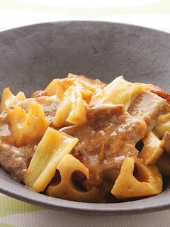 豚とれんこんのさっぱり煮-レシピのメイン写真