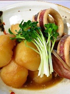 イカとじゃが芋のワタ煮-レシピのメイン写真