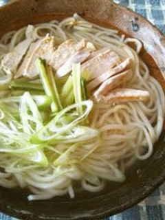 茹で鶏スープのサッパリうどん-レシピのメイン写真