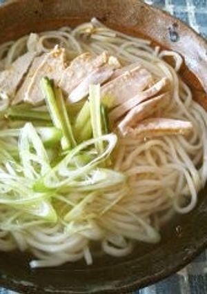 茹で鶏スープのサッパリうどん-レシピのメイン写真