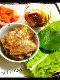 ღ我が家の韓国風❤サムギョプサルღ-レシピのメイン写真