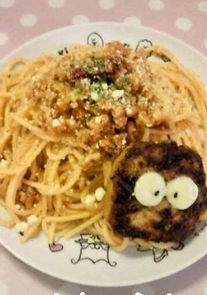 【ジブリ】簡単！！真っ黒くろすけバーグ-レシピのメイン写真