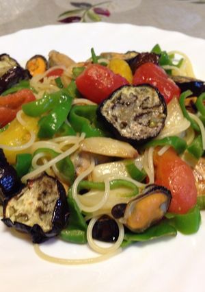 夏野菜トリオを美味しく食べるパスタ-レシピのメイン写真