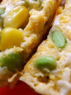 卵焼き(トウモロコシ+枝豆)-レシピのメイン写真