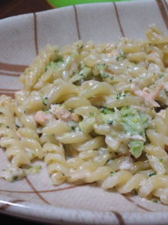 サーモンと野菜のクリームパスタ-レシピのメイン写真