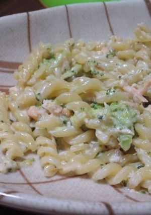 サーモンと野菜のクリームパスタ-レシピのメイン写真