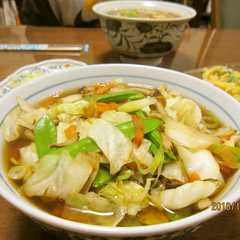 【カット野菜で】野菜炒め日本そば-レシピのメイン写真