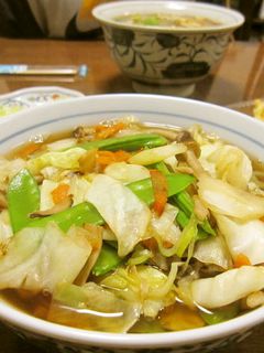【カット野菜で】野菜炒め日本そば-レシピのメイン写真