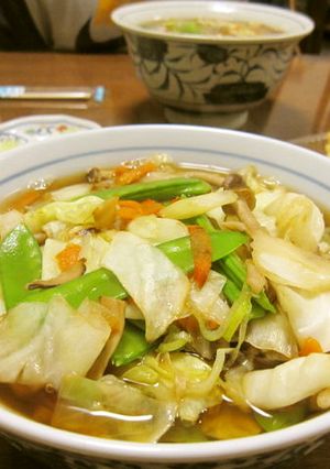 【カット野菜で】野菜炒め日本そば-レシピのメイン写真