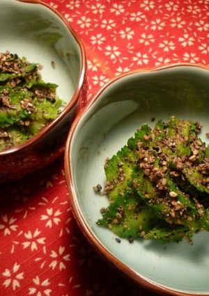 うりずん四角豆の和えたん　京都カフェ-レシピのメイン写真
