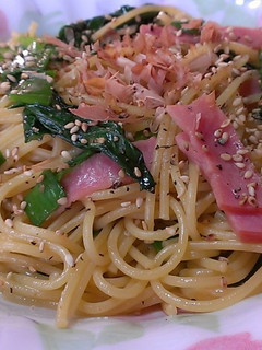 あっという間に小松菜の和風パスタ-レシピのメイン写真