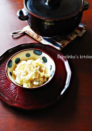 れんこんと湯葉の豆乳尽くし炊き込みご飯-レシピのメイン写真