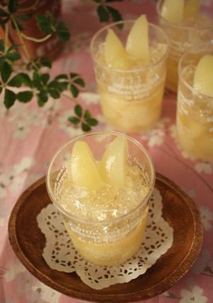 ＊ぷるるんキラキラ☆桃ゼリー＊-レシピのメイン写真
