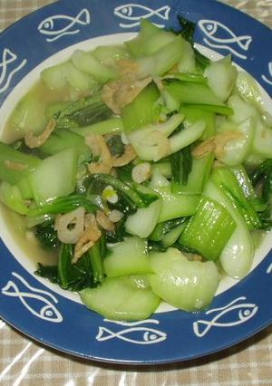 青梗菜チンゲンサイと干し海老の炒め物☆-レシピのメイン写真