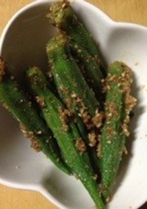 お弁当に！オクラの醤油麹和え-レシピのメイン写真