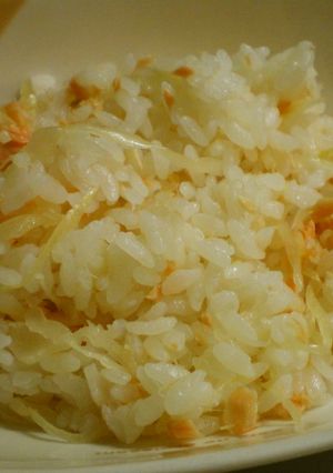 ザワークラウトと鮭の混ぜご飯-レシピのメイン写真