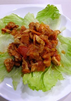 鶏ムネ肉のトマト炒め-レシピのメイン写真