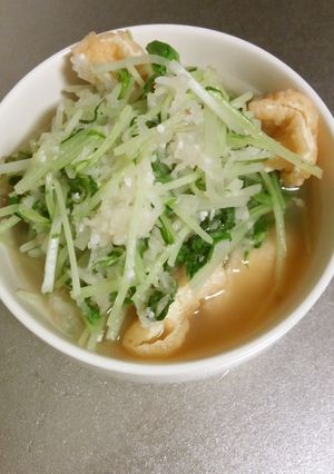 水菜を塩麹みぞれで-レシピのメイン写真