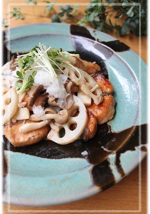 秋鮭と蓮根で＊さっぱり梅ポンサーモン＊-レシピのメイン写真