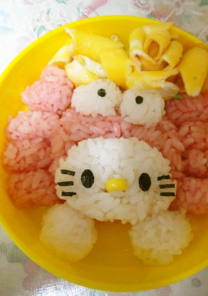 キャラ弁　蟹キティ-レシピのメイン写真