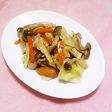 生姜風味のウィンナー入り野菜炒め