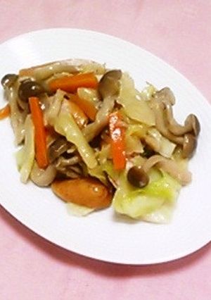 生姜風味のウィンナー入り野菜炒め-レシピのメイン写真