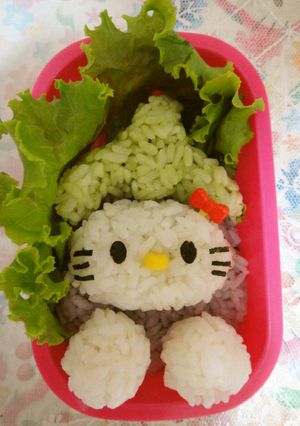 キャラ弁　茄子キティ-レシピのメイン写真