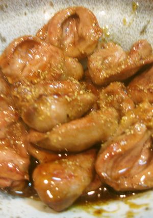 鶏のハートの焼き鳥風-レシピのメイン写真