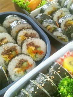 韓国風海苔巻き【キンパ弁当】-レシピのメイン写真